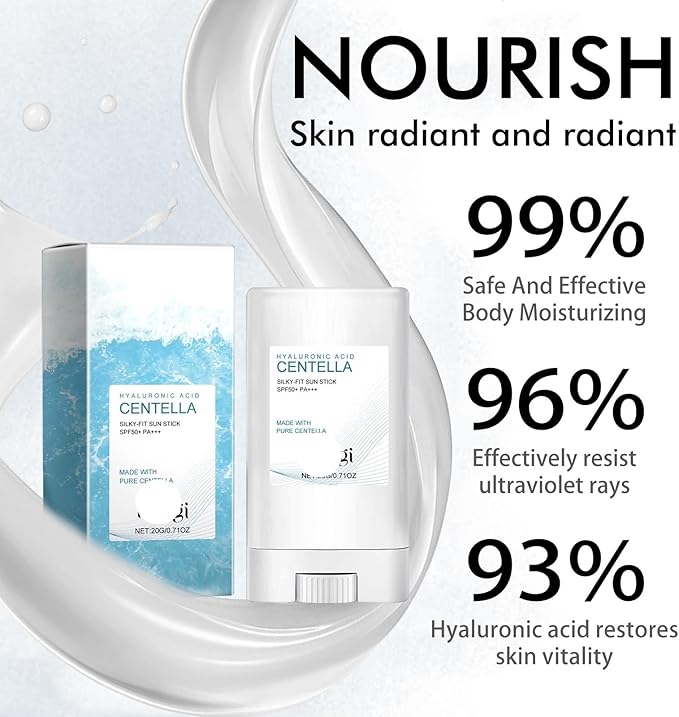 Nourishing & Protective Sunscreen Stick - Hydrating, Firming, and Long-Lasting UVA/UVB Protection for All Skin Types(2PCS)