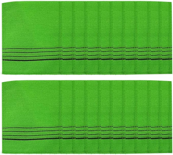 Korean Italy Towel Genuine Korean Exfoliating Scrub Bath Mitten 20Pcs Green