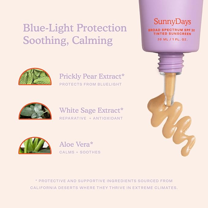 Tower 28 Beauty SunnyDays SPF 30 Tinted Mineral Sunscreen Shade 15, 1 FL OZ & Tower 28 Beauty SuperDew Shimmer-Free Highlight Balm