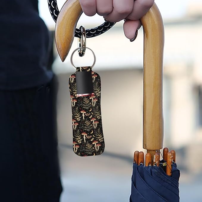 Pensura Chapstick Holder Keychain Fashion 5 Pcs Car Keychain Holder Portable Chapstick Holder Keep from Scratched and Dust