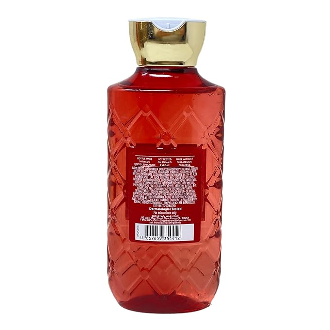 Bath & Body Works Strawberry Flirt Trio Gift Set - Body Cream, Fragrance Mist and Body Wash - with a 4 oz Marbela Clay Baby Bar Soap - Full Size
