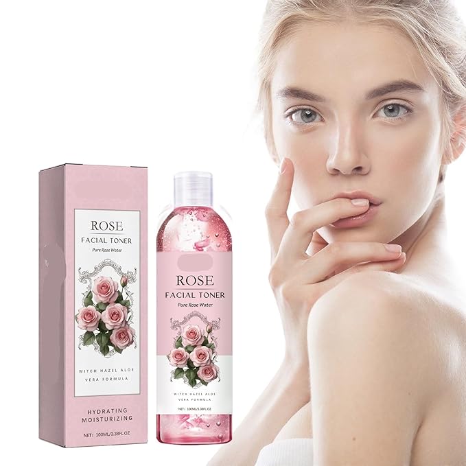 Rose Moisturizing Toner - Hydrating, Repairs Skin Barrier, Brightens Complexion, Non-Greasy, Suitable For All Skin Types(2PCS)