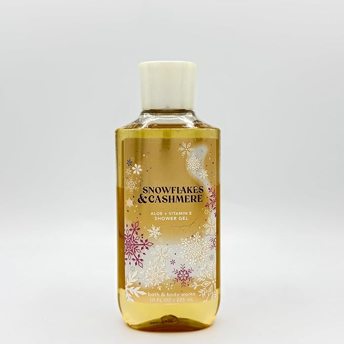 Bath & Body Works Snowflakes & Cashmere 5-Piece Gift Set | Includes: Moisturizing Body Wash, Diamond Shimmer Mist, Ultimate Hydration Body Cream, Shower Gel, and Fine Fragrance Mist