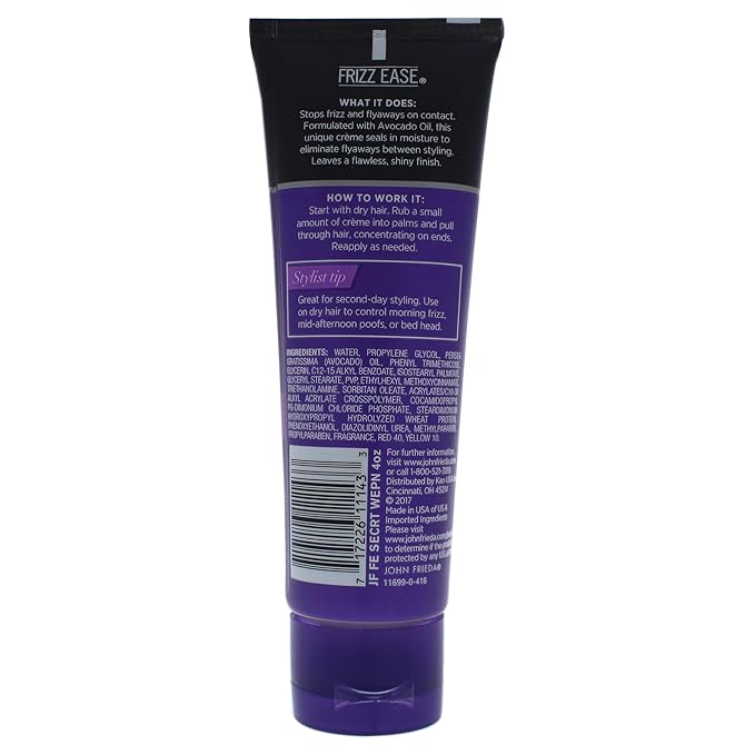 Frizz Ease Secret Weapon Flawless Finishing Creme by John Frieda for Unisex - 4 oz Cream