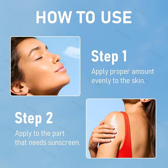 KYDA Aloe Sunscreen Spray SPF 60 PA+++, Moisturizing Suncreen with Skincare Formula, Water Resistant, Non-Greasy UV Protection for Face & Body, 5.07 fl oz
