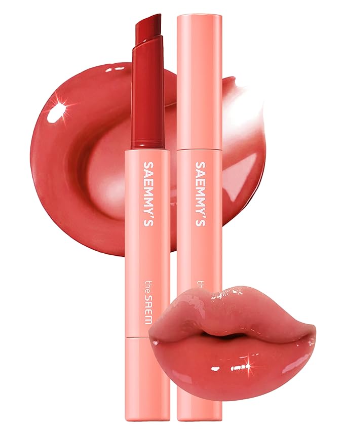 THESAEM Saemmy's Syrup Shot Melting Balm - Plumping Lip GLoss Lipstick for Glazed Shine Lips - Korean Lip Makeup - Long Lasting Moisturizing, 0.06oz. (05 Fig Muhly)