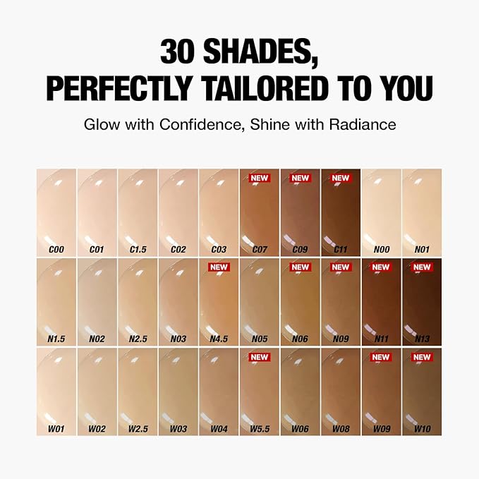 Radiance Fit Serum Foundation - Flawless Coverage, Dewy finish, Long-lasting, Lightweight, Korean Makeup,1.05 Oz. (N05 Toffee, 1.05 Oz.)