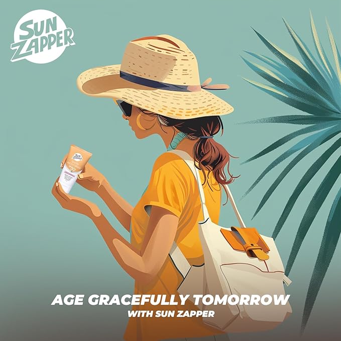 Sun Zapper BB Cream Tinted Moisturizer Sunscreen SPF 50+ Light Medium – Face Sunscreen with Kakadu Plum and Jojoba Oil, Broad Spectrum UV Protection, Botanical Oils, 50mL (1.69 oz), Australian Made