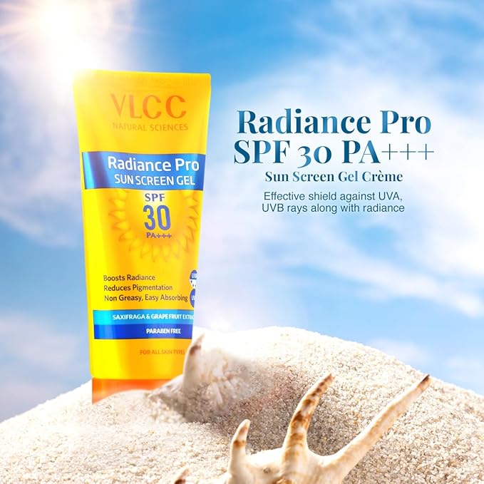 VLCC Radiance Pro SPF 30 PA+++ Sun Screen Gel(100gm)