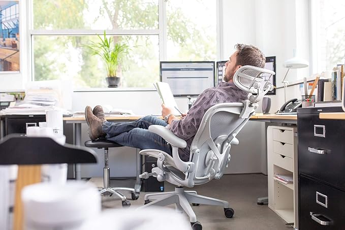 Engineered Now The Original Headrest for The Herman Miller Aeron Chair (H3 for Classic, Carbon)