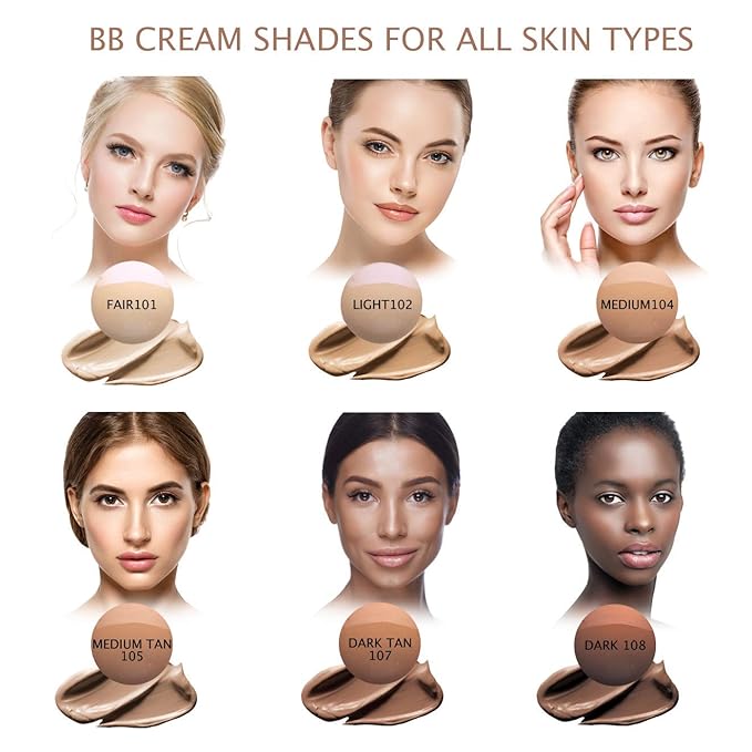 Bellaterra Cosmetics BB Cream Tinted Moisturizer & Mineral Foundation Makeup Dark 108 Natural BB Cream, Oil-Free Matte Finish, Anti-Aging Concealer, Buildable Coverage for All Skin Types,50ml/1.69oz