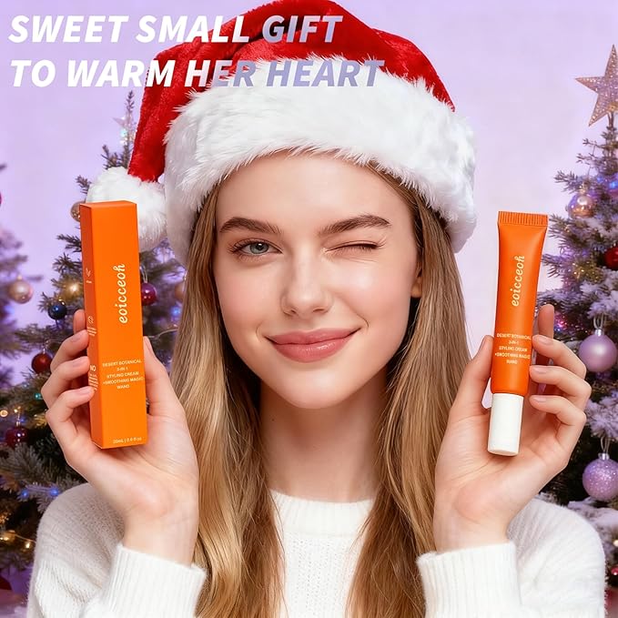 Flyaway Taming Wand & 3-in-1 Hair Cactus Fruit Styling Cream – Tame Flyaways, Smooth Frizz, Sleek Finish, Edge Styling, Lightweight, Travel Size Styling Stick, 0.6 oz, 2-Pack