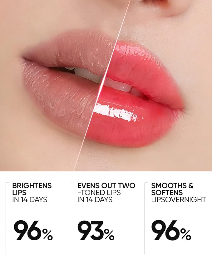 Peptide Brightening Lip Serum, Hydrating & Plumping Tinted Lip Gloss, Moisturizing Lip Balm with Polypeptides & Squalane for Glossy Sheer, Smooth Lips(06 Cherry Red)