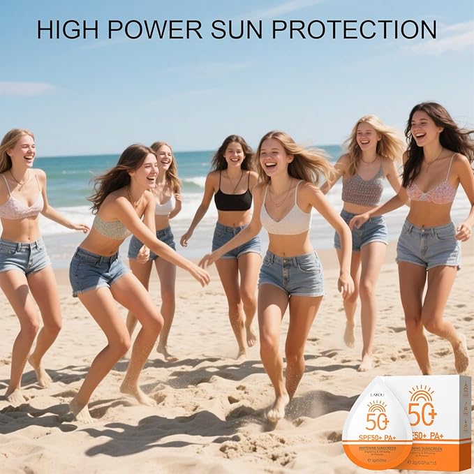 2g*45PCS Travel Size Sunscreen SPF50+ PA+ – Mini Sunscreen for Face & Body, Waterproof, Non-Greasy, Perfect for Thank You Gifts & Mini Travel Items