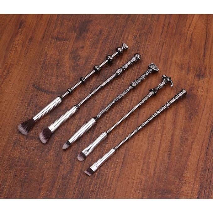 5 PCS Harry Gifts Makeup Brushes Wand Brushes Set for Foundation Blending Blush Concealer Eyebrow Face Powder Potter