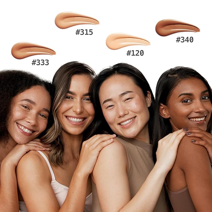Ruby Kisses Cushion Foundation, Full Coverage Korean Makeup, Lightweight & Long Lasting, All Day Natural Glowy Finish for All Skin Types with Hyaluronic Acid & Bakuchiol (Caramel, 0.52 Ounce)