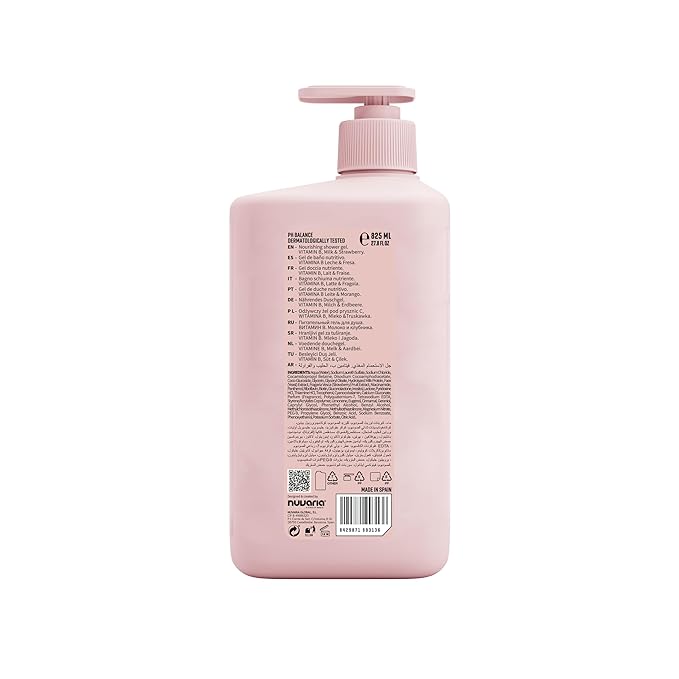 Dicora Urban Shower Gel - Natural Nourishing Body Wash with Fresh Fruity Aroma - Moisturizing Body Wash Women and Men - Milk and Strawberry - 27.8 oz (Pack of 2)