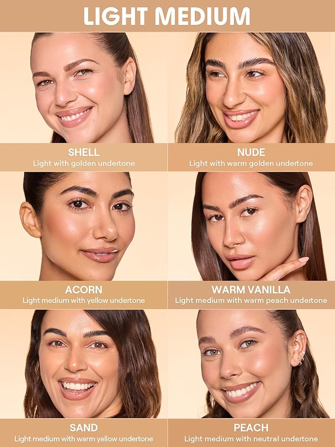 SHEGLAM Dew & Done Skin Tint with SPF20 Light-medium Coverage Foundation Evens Skin Tone-Acorn