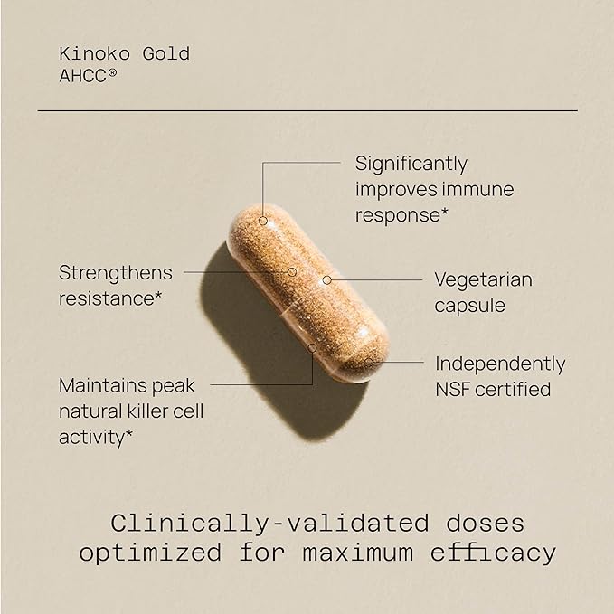 Quality of Life Kinoko Gold AHCC, 500mg - 60 caps