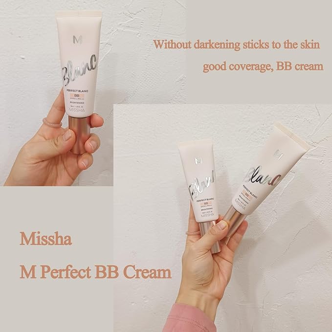 M Perfect Blanc BB Creams, SPF50+ PA+++, Flawless Coverage, Easy Application for All Skin Types BB Creams 1.35fl.oz.(NO. 22 Beige)