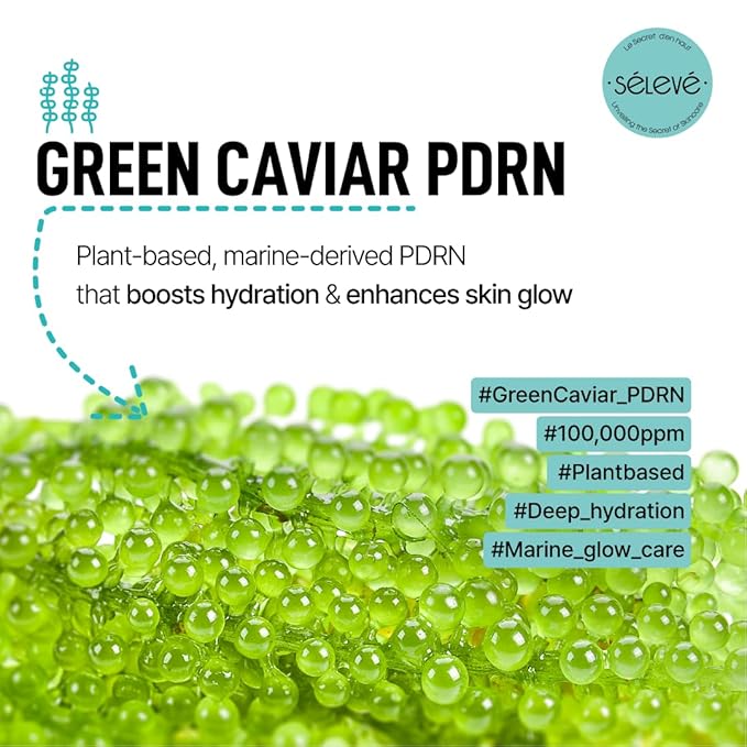 Glow Caviar Complete Hydration & Glow Set – Bubble Toner, Ampoule & Cream with Green Caviar Liposomal PDRN, Niacinamide & Ferulic Acid – Korean Skincare for Sensitive & Dry Skin
