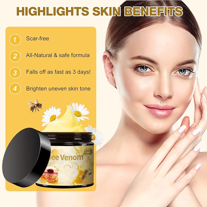 Bee Venom Treatment, New Professional Bee Venom Repair Cream,Bee Venom Moisturizing Gel, Natural Bee Venom Repair Cream, for All Types (2pcs)
