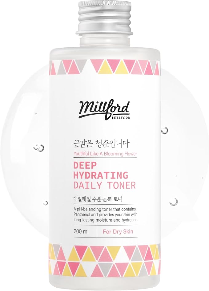 Deep Hydrating Daily Toner 6.76 fl oz (200 ml) - pH-Balancing, Alcohol-Free & Fragrance-Free Toner with Panthenol (Vitamin B5) & Betaine to Strengthen Moisture Barrier, Korean Skincare