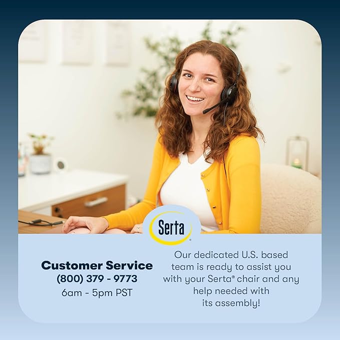 Serta Comfort Classic Executive Office Chair, Ergonomic Mid-Back Computer DeskChair with Lumbar Support, Semi-Plush Cushion and Body Pillows, Padded Armrests, Swivel Base, Black Velvet Fabric