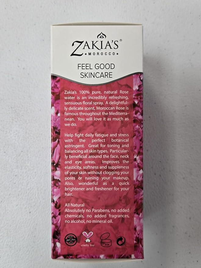 HYDROSOL Water Collection (Rose Water, 4 oz) - Moroccan Rose Water for Face & Hair - 4 oz