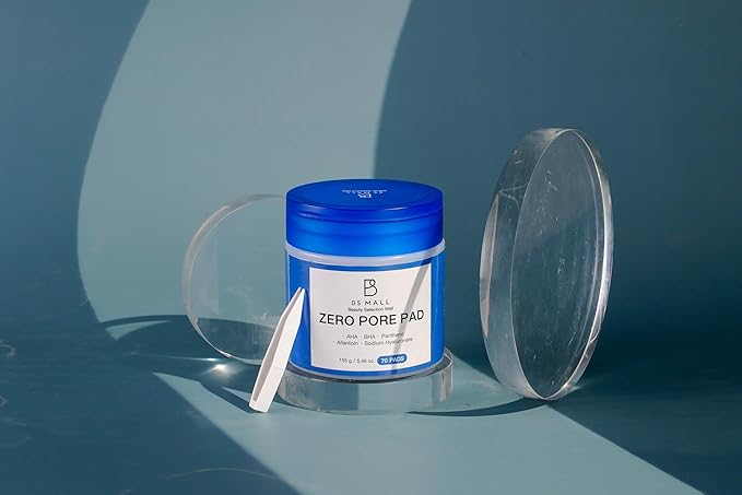 BS-MALL Zero Pore Pads – Dual-Textured Facial Toner Pads with 4.5% AHA Lactic Acid & 0.45% BHA Salicylic Acid for Exfoliation, Pore Care & Acne Treatment – 70 Pad for All Skin Types