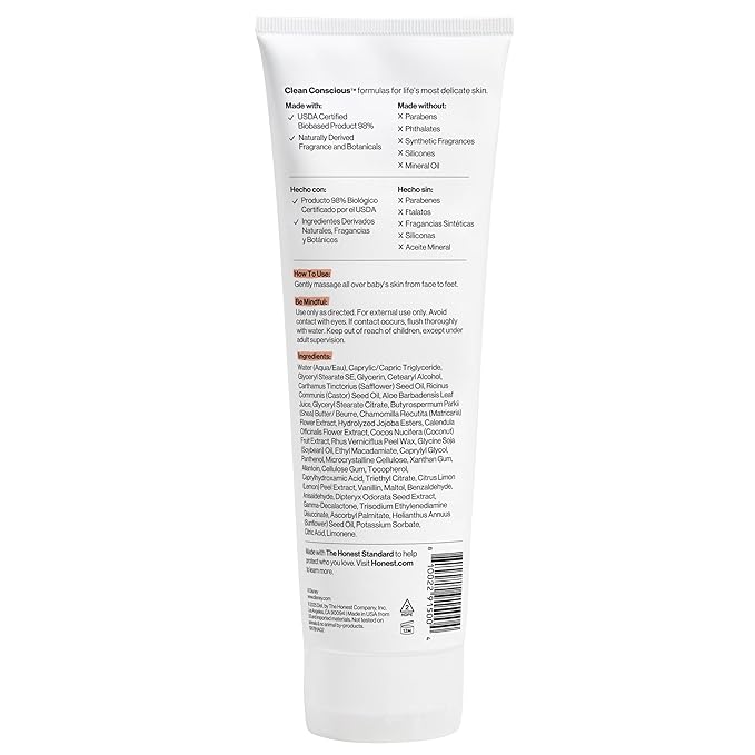 The Honest Company Moisturizing Face and Body Lotion Fast Absorbing Dermatologist Tested Hypoallergenic Disney’s Mickey Mouse Comfort Sweet Cream 8.5 fl oz