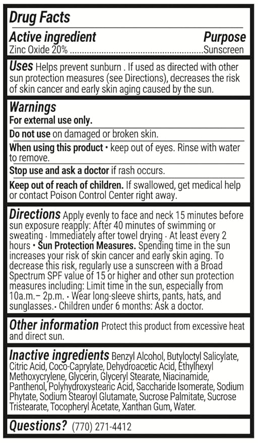 SolRX Pure Mineral SPF 50+ Sunscreen - 3.4oz Zinc Oxide Sunscreen with Vitamin E, Reef Safe, Daily Use for Face and Body