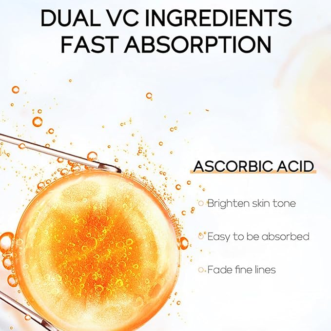 Vitamin C Sunscreen Cream SPF 50,Broad Spectrum Sun Protector Lotion For Face & Body,Lightweight and Non-Greasy Finish,Water Resistant,Long-Lasting Makeup,Travel Essentials