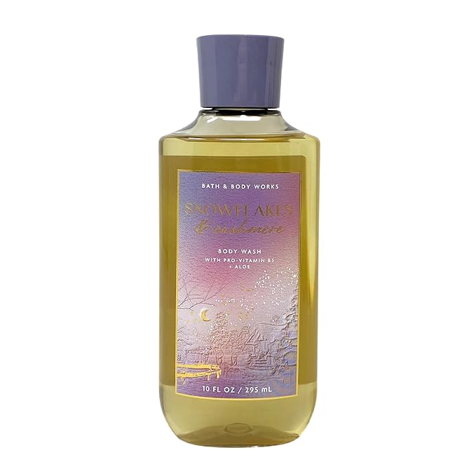 Bath & Body Works - Snowflakes & Cashmere - 3 pc Bundle Trio -Shower Gel, Fine Fragrance Mist and Body Lotion - Winter 2021