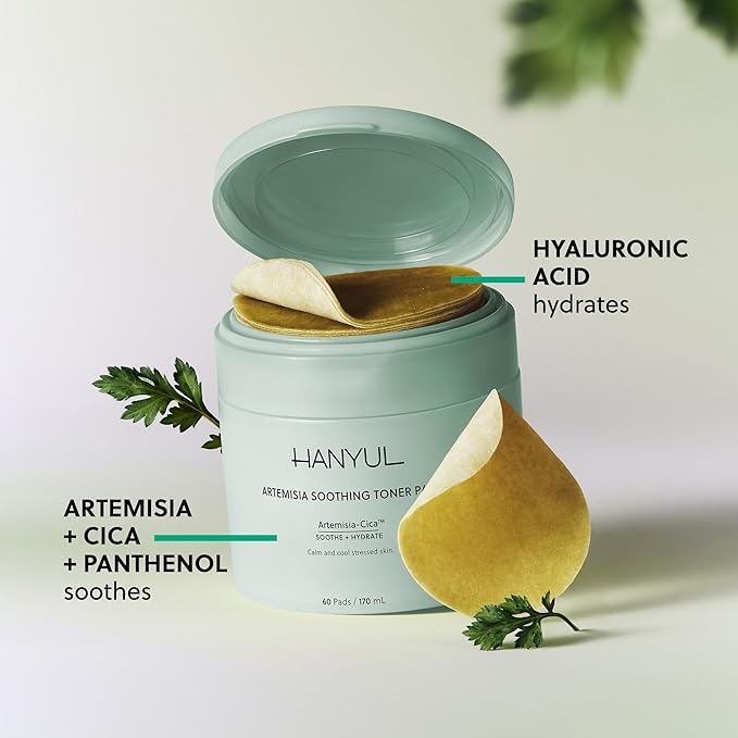 Hanyul Artemisia Toner Pads + Gel Cream + Toner