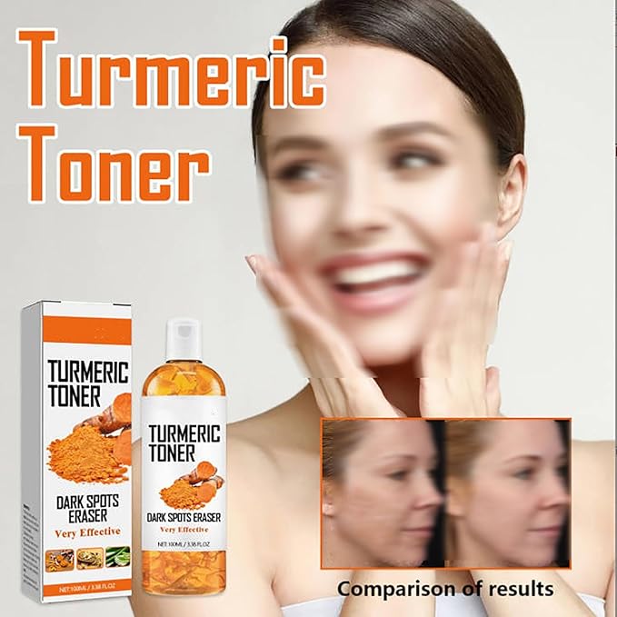 Turmeric Toner Facial Black Spot Eraser, Moisturizing and Firming Toner, 100ml (1PC)