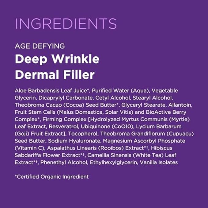 Andalou Naturals Deep Wrinkle Dermal Filler, Aloe Vera, 0.6 Fl Oz