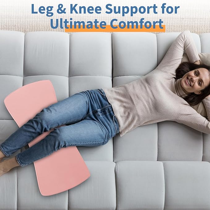 Lumbar Support Pillow for Bed: Memory Foam Lower Back Pain Relief Pillow for Sleeping, Ergonomic Waist Pillow for Side & Back Sleepers, Sciatica & Hip Pain Relief with Wedge Body Positioner Covers