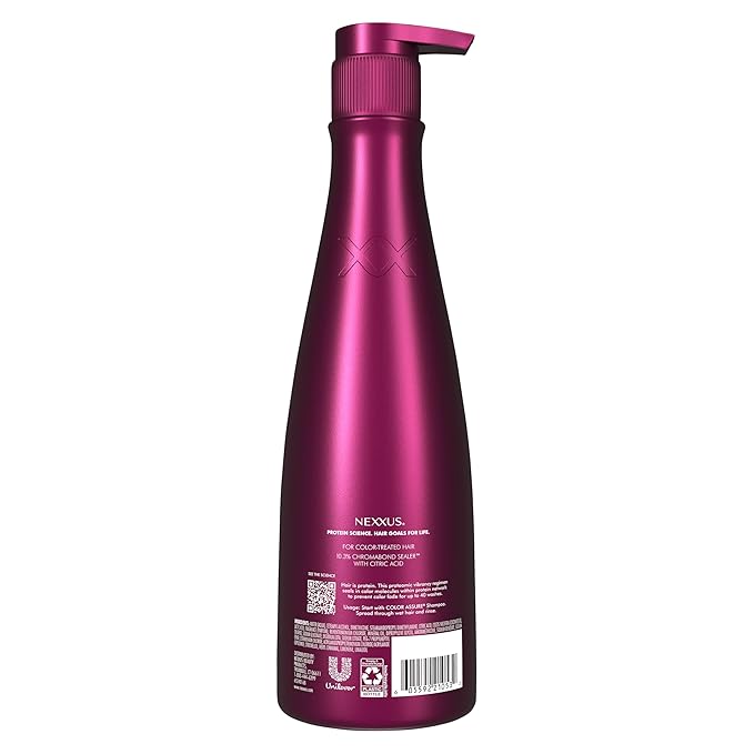Nexxus COLOR ASSURE Conditioner for Vibrancy for Color Treated Hair Powered by CHROMABOND SEALER with Citric Acid 13.5 oz