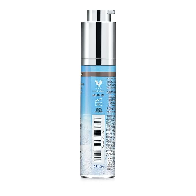 Beachy Bronze - Peptide Facial Tanning Bed Lotion, Gradual DHA Bronzing Serum & Daily Face Moisturizer Collagen, Niacinamide, Exosomes, Sheer Tint, Sun-Kissed Glow, 1.7 fl oz