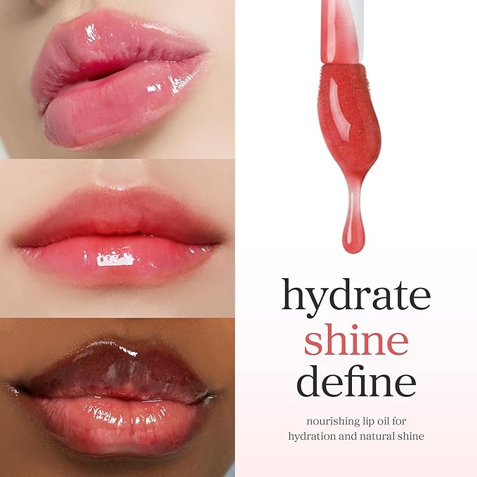 NOONI Korean Lip Oil - Appleberry | Long-Lasting, Moisturizing, Plumping, Revitalizing for Dry Lips, Waterproof, No Peel Off, Hydrating Nourishing Crystal Clear Lip Stain, Stocking Stuffers 0.12 FL Oz