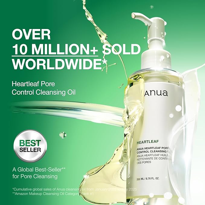 ANUA Pore Control Trio, Heartleaf Quercetinol Pore Deep Cleansing Foam (5.07 fl.oz.), Heartleaf Pore Control Cleansing Oil (6.76fl.oz), Ultra-Thin Spot Cover Patch (75 Counts)