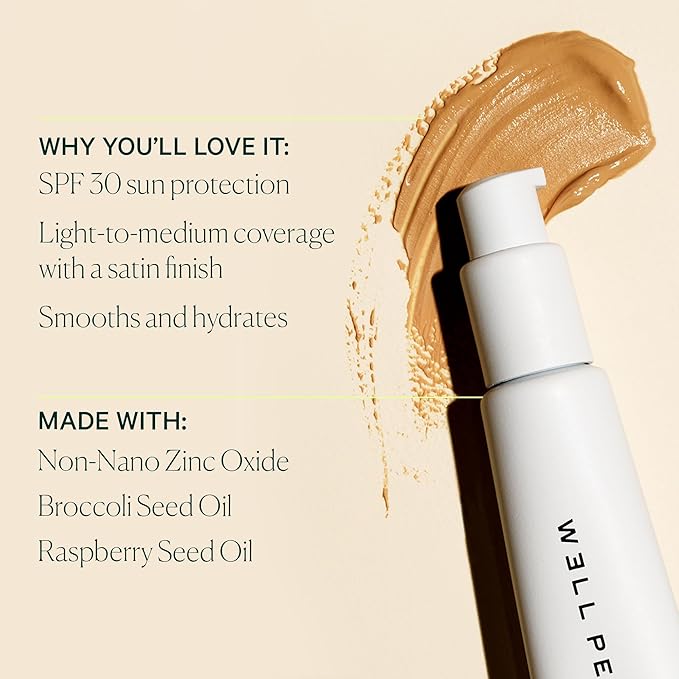 Well People Bio Tint SPF 30 Tinted Moisturizer, Skin-perfecting Moisturizer, Smoothes Imperfections & Moisturizes Skin, Vegan & Cruelty-free, 10W