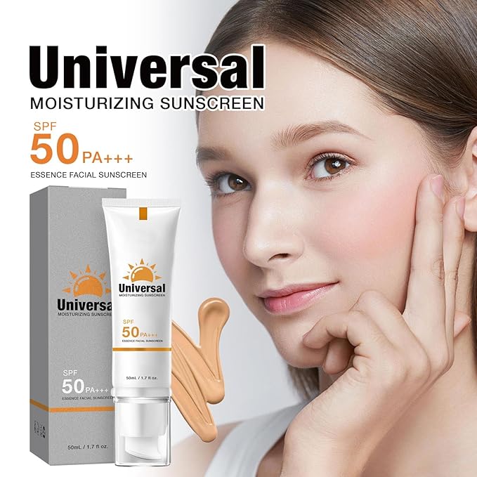 Tinted Sunscreen For Face SPF50, Portable Universal Protector Solar,Travel Size Moisturizing Sunscreen for Sun Protection and Skin Care, Lightweight, Refreshing and Does Not Harm The Skin (3pc)