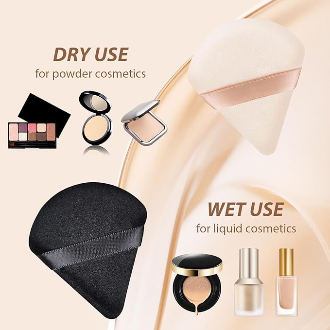 HEYMKGO Makeup Brushes Set, 18pcs Professional Brushes Set with 2 Powder Puff & Travel Bag, Premium Synthetic Foundation Powder Blush Blending Face Brush Kit, Eyeshadow Set Makeup Brushes & Tools