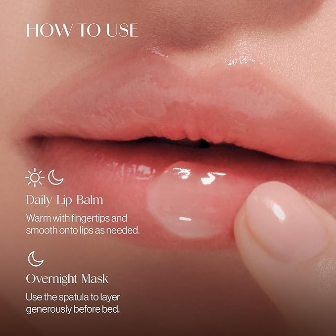 BEIGIC Volumizing PE Lip Balm & Mask - Vegan Overnight Lipcare, Reduces Lip Fine Lines & Flakiness, Plumps & Hydrates for Smooth Lips (0.49 fl.oz)