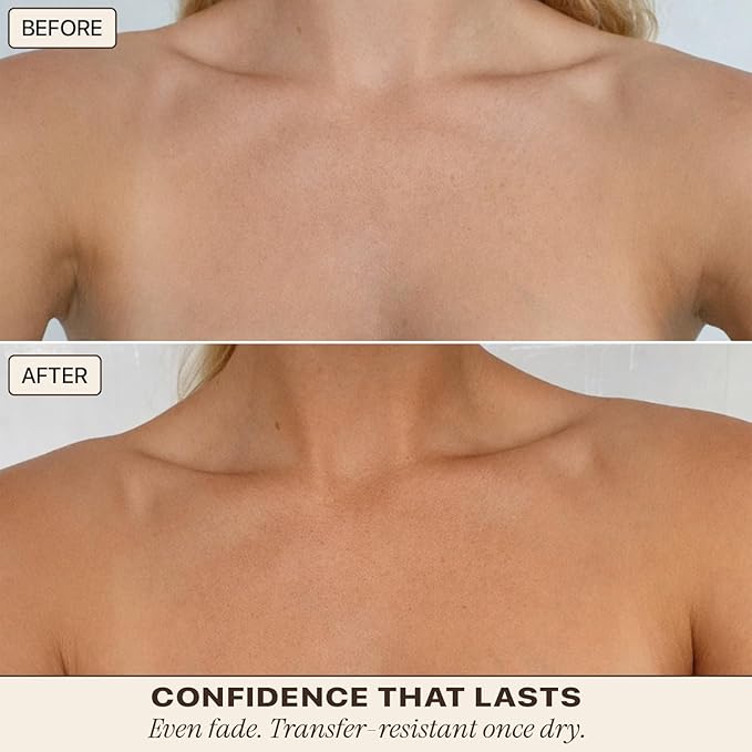 Self Tanner Spray - USA Made with Natural & Organic Ingredients, Fast Drying Spray Tan for Pale Skin, Non Toxic Gradual Tanning Spray, Sunless Tanning Water for Women & Men, Fair to Medium