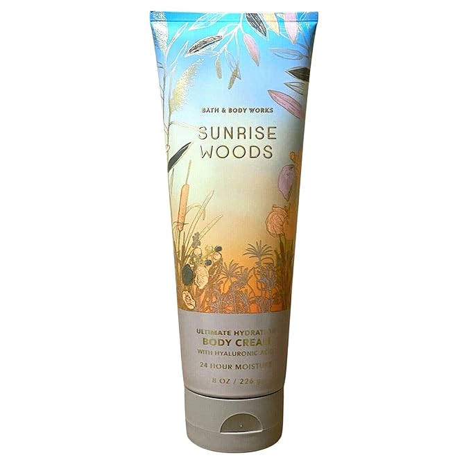 Bath and Body Works Gift Set of of 2 - 8 oz Body Cream - (Sunrise Woods)