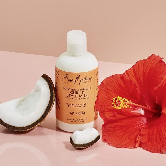 Coconut Hibiscus Curl Style Milk by Shea Moisture for Unisex - 8 oz Cream