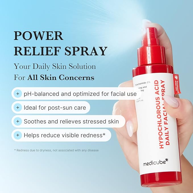 medicube After Sun Care Trio Set: Zero Pore Capsule Cleansing Foam, Collagen Glow Sunscreen, Hypochlorous Acid Power Soothing Spray | Deep Cleanse, Shield & Soothe | Face wash, Sunscreen, Facial Spray